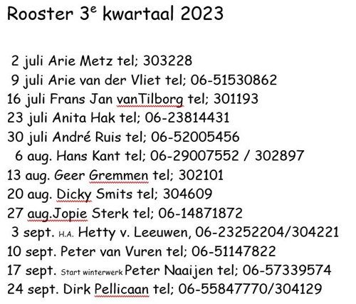 rooster kerkauto